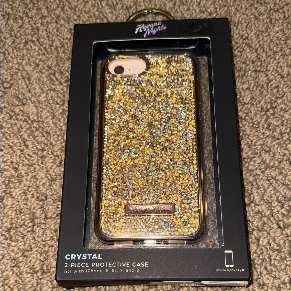 Havana nights gold and silver crystal 2 piece protective case NEW in sealed box - Picture 2 of 3